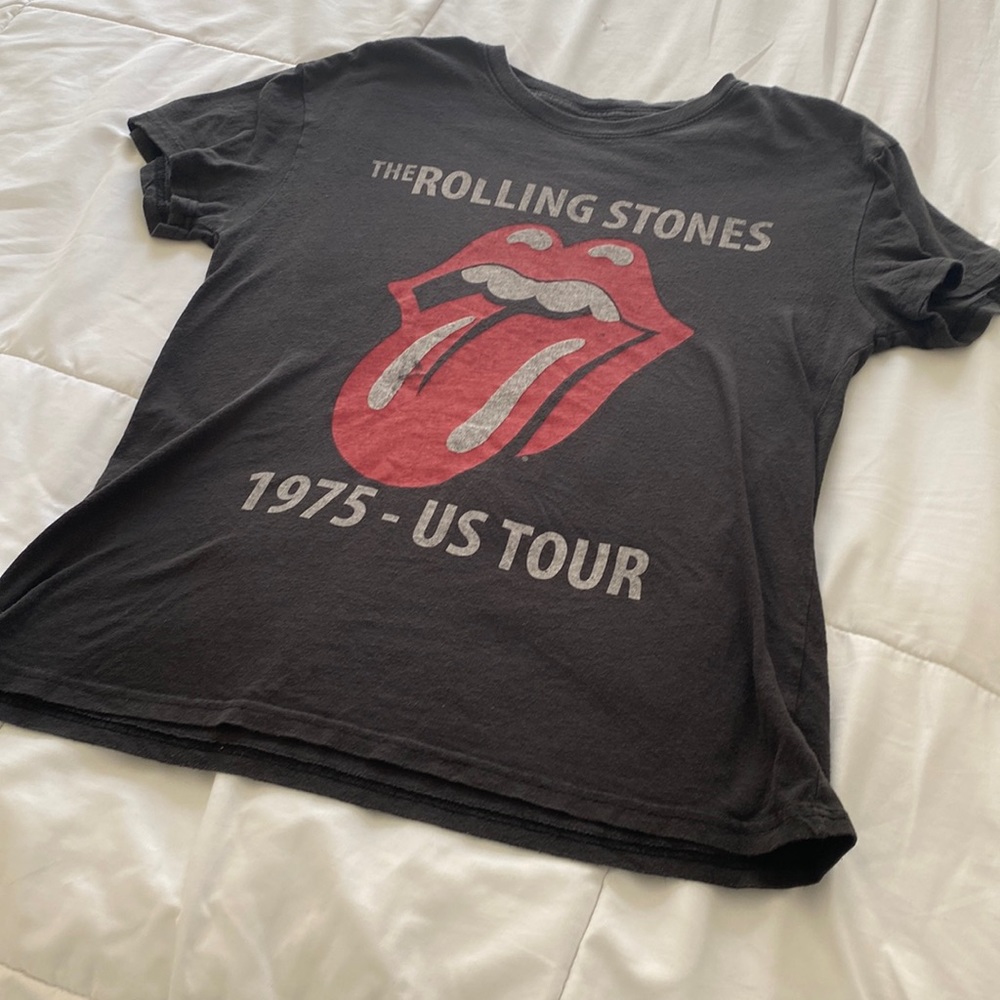 The Rolling Stones 1975-US Tour Black and Red size Medium T-Shirt